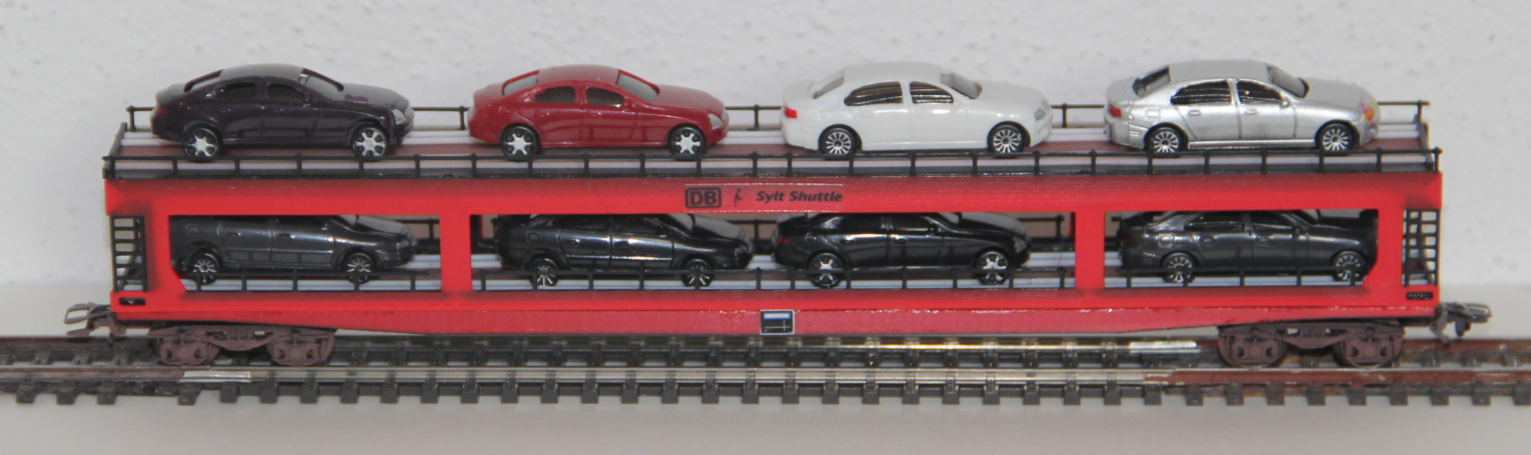 H0 Autotransporter Sylt – Doppelstock Wagen für PKW‑Transport