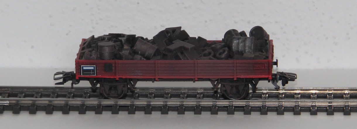 H0 Schrottwagen mit offener Ladefläche