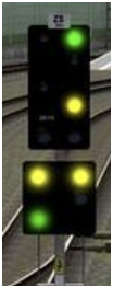 ÖBB Hauptsignal mit Vorsignal V4.6